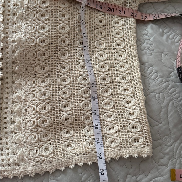 Go Fish Clothing Crochet Lace Cotton Cardigan XL - Picture 5 of 5